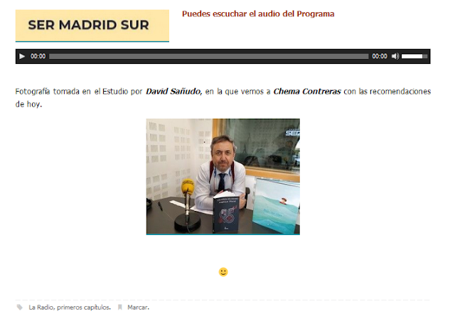 Mención de Pan con Chocolate en SER MADRID SUR